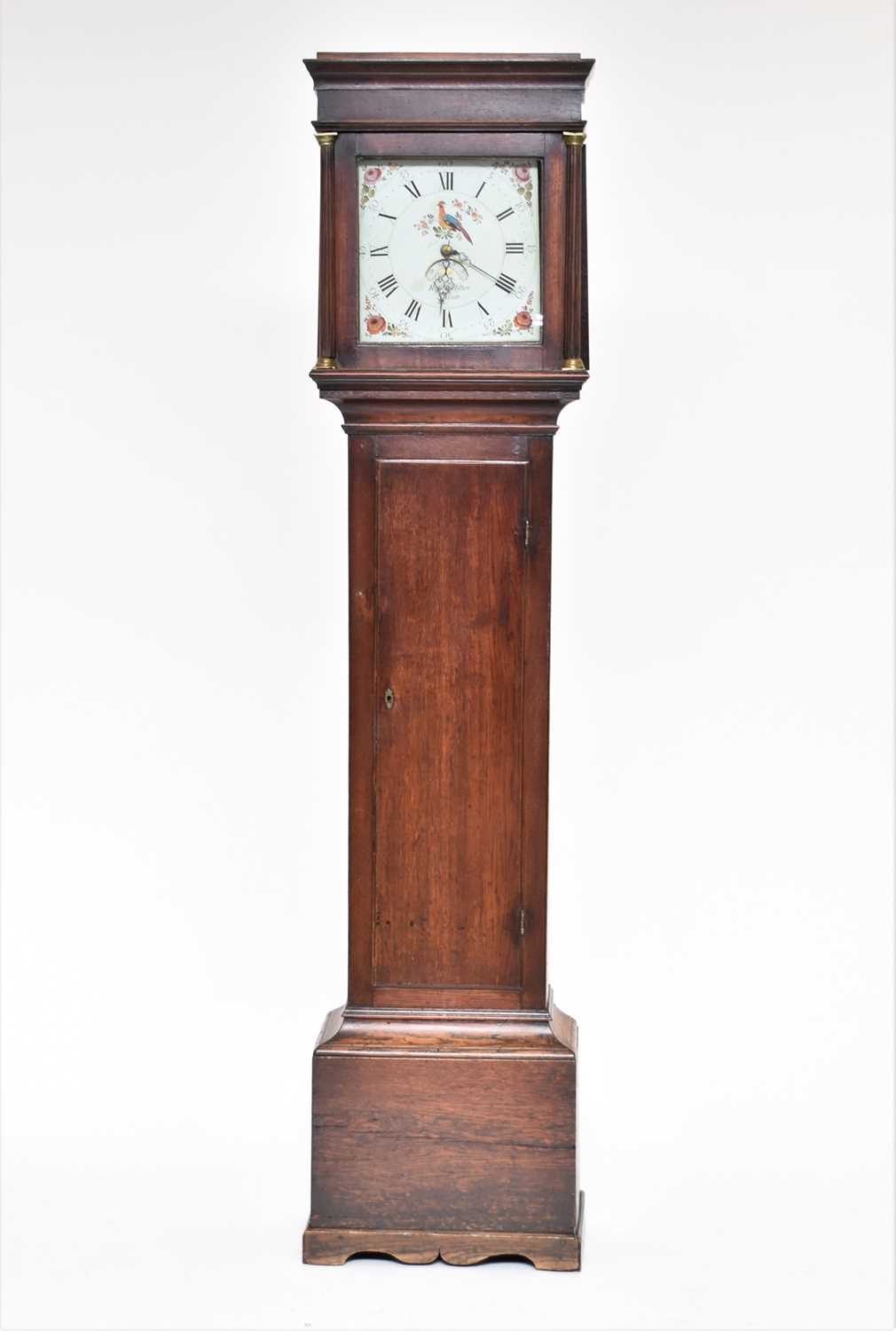 Lot 541 - An 18th century oak, 30-hour longcase clock, by Robert Webster, Salop