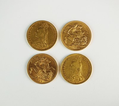 Lot 160 - A collection of four sovereigns