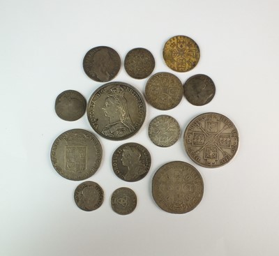 Lot 152 - A small collection of silver coinage