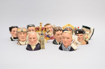 Lot 362 - Eleven Royal Doulton character jugs including King Edward VII
