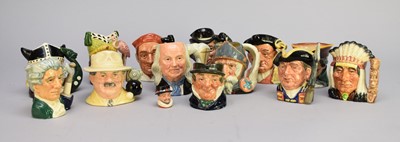 Lot 363 - A collection of assorted small Royal Doulton character jugs