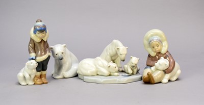 Lot 413 - A group of four Llado polar figures