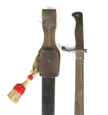 Lot 265 - Imperial German 1898/05 pattern Sawback butcher bayonet