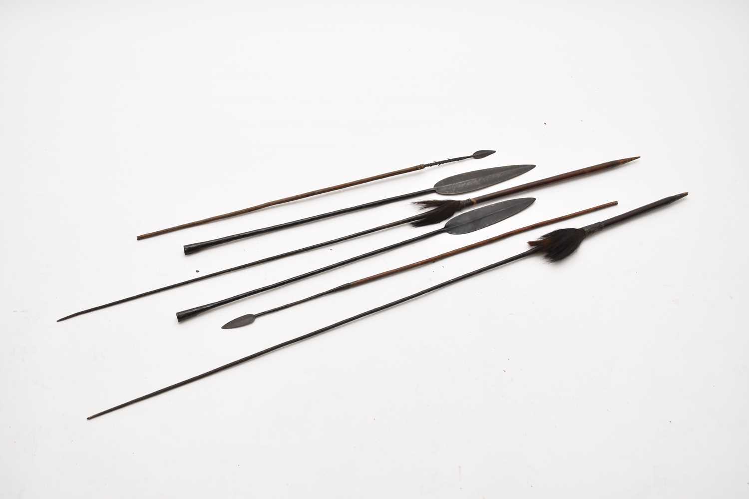 Lot 473 - A group of East African tribal spears
