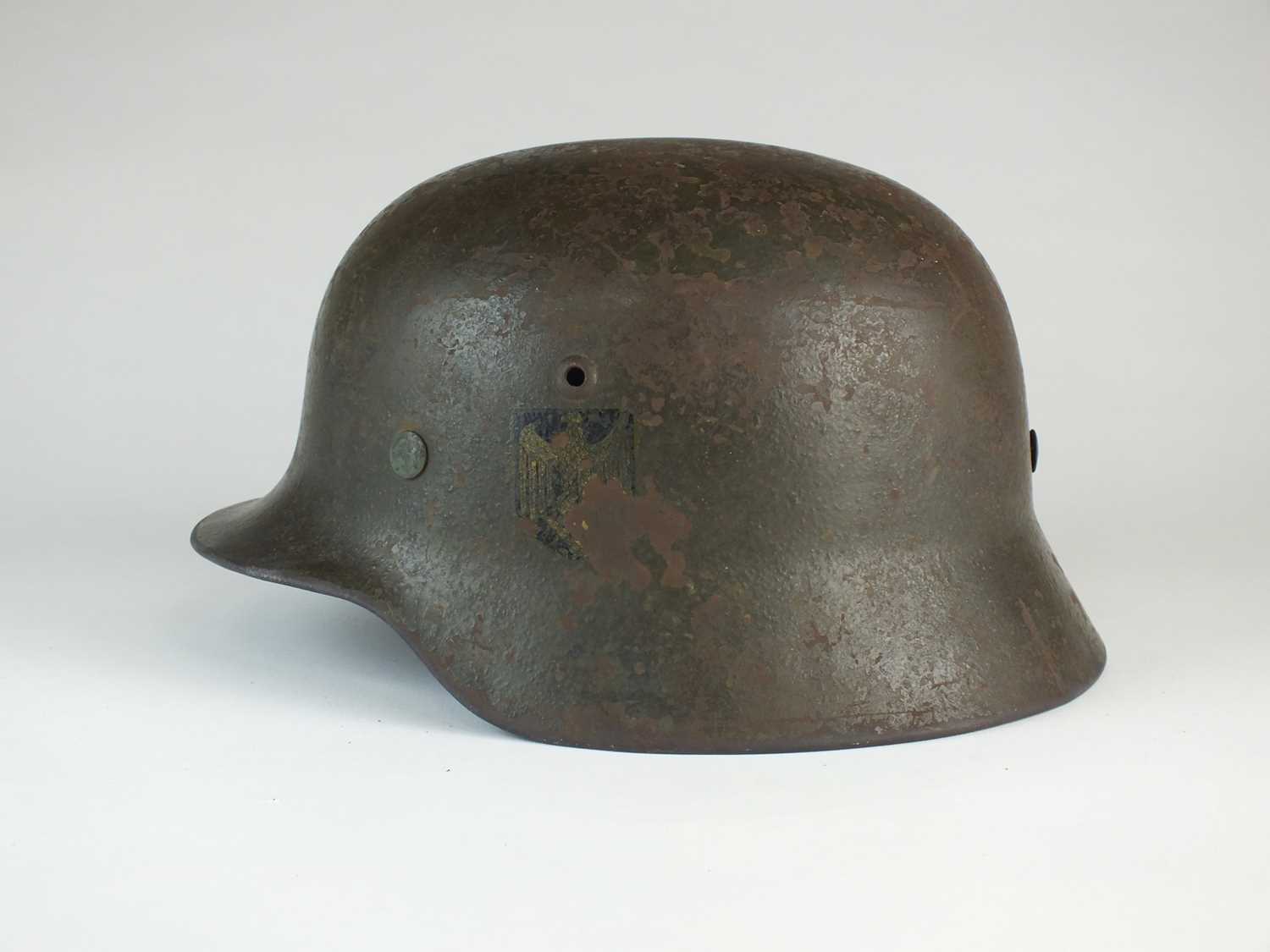Lot 327 - German M35 Heer combat helmet