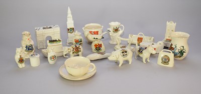 Lot 283 - A collection of W.H Goss and other crested ware