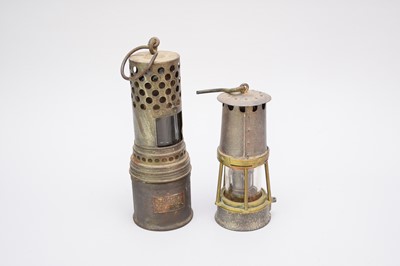 Lot 415 - The Wolf Radiator miner's safety lamp and another