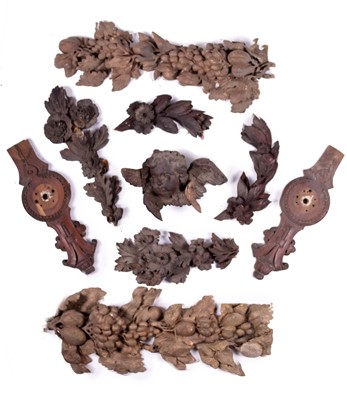 Lot 239 - Thomas Henry Kendall: a collection of carved wood decorative fragments