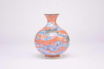 Lot 160 - A Japanese Imari vase by Kayama, Meiji era