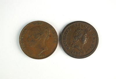 Lot 119 - Two Isle of Man pennies