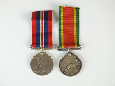 Lot 504 - South African Second World War pair of medals