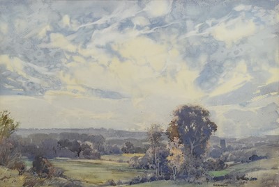Lot 235 - George Robert Rushton (1869-1947) Rural Landscape