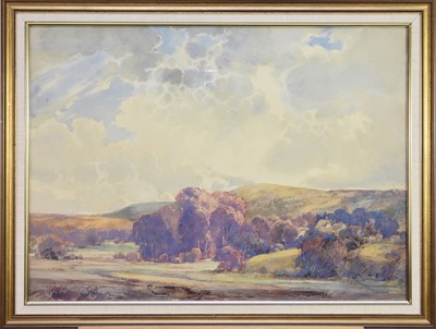 Lot 171 - George Robert Rushton (1869-1947) Autumnal Landscape