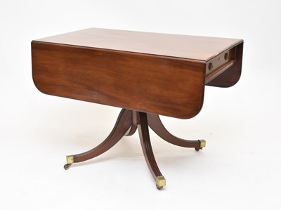 Lot 68 - A late Regency, mahogany pedestal, breakfast table