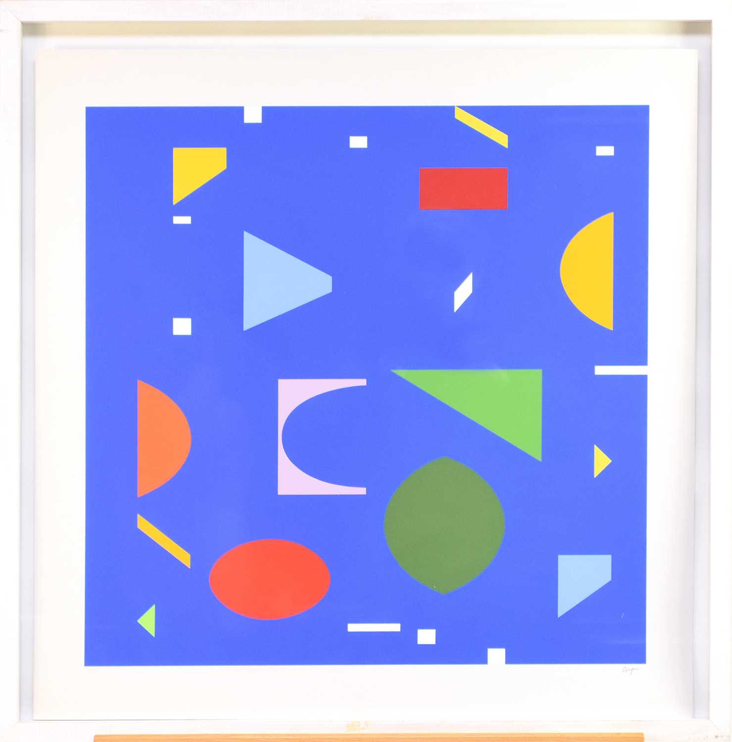 Lot 34 - Jaacov Agam (Israeli, 1928-), abstract work, screenprint, 56 x 57cm (I)