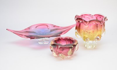 Lot 308 - Czech Chribska art glass designed by Josef Hospodska