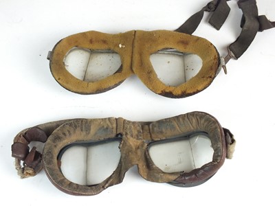 Lot 4 - Two pairs of RAF Mk. VIII flying goggles