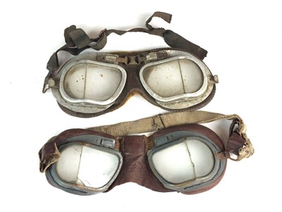 Lot Two pairs of RAF Mk. VIII flying goggles