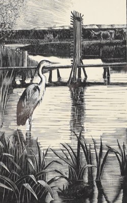 Lot 183 - Charles Frederick Tunnicliffe OBE RA (British 1901-1979) Wrafton Ponds, Devon