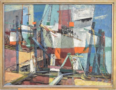 Lot 58 - Algot Stenbery (American 1902-1983) Drydock