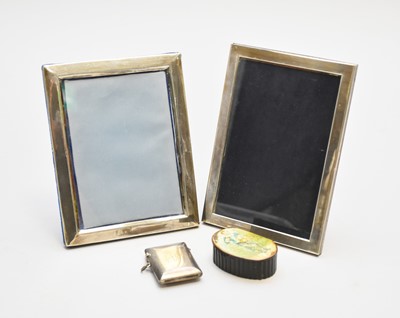 Lot 102 - Two silver mounted photograph frames