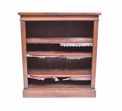 Lot 55 - A Victorian mahogany open bookcase