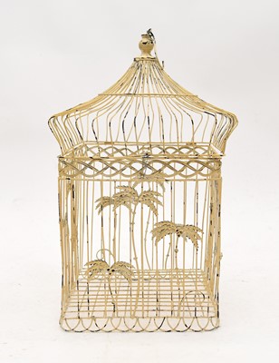 Lot 22 - A contemporary wirework birdcage