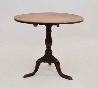 Lot 578 - A 19th century mahogany tripod occasional table