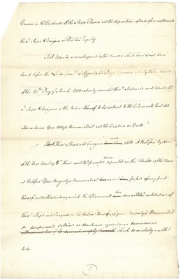 Lot 24 - A group of eighteenth-century documents pertaining to Captain Hugh Bromedge (1714-1792)