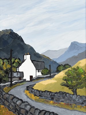 Lot 111 - David Barnes (Welsh School 1942-2021) Road into the Hills