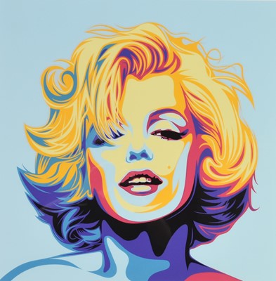 Lot 2 - Rourke van Dal (British b.1969) Marilyn Monroe (Blue)