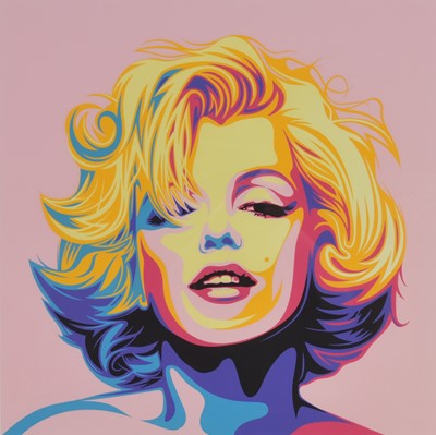 Lot 62 - Rourke van Dal (b.1969) Marilyn Monroe (Pink)