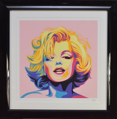 Lot 62 - Rourke van Dal (b.1969) Marilyn Monroe (Pink)