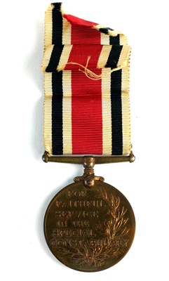 Lot 260 - WW2 - Special Constabulary Long Service Medal and citation for actions during enemy bombing