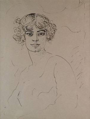 Lot 9 - Augustus John (British 1878-1961) Portrait of a Woman
