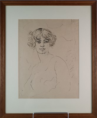 Lot 9 - Augustus John (British 1878-1961) Portrait of a Woman