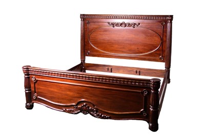 Lot 231 - A reproduction Louis XVI style mahogany bedstead