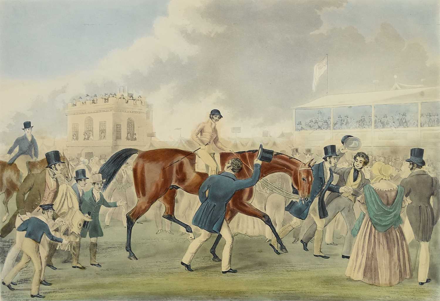 Lot 260 - After James Pollard (1792-1867), Derby Pets Prints 1842 and four 20th Century Frames