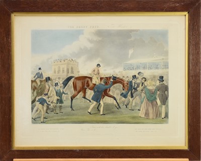 Lot 260 - After James Pollard (1792-1867), Derby Pets Prints 1842 and four 20th Century Frames