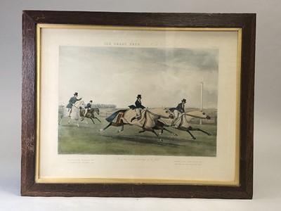 Lot 260 - After James Pollard (1792-1867), Derby Pets Prints 1842 and four 20th Century Frames