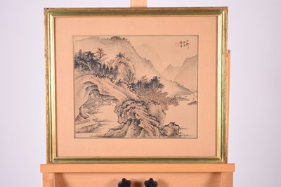 Lot 437 - A pair of Chinese school paintings on silk, 20th century