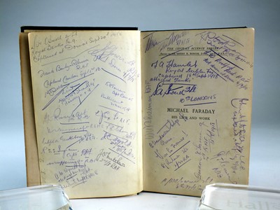 Lot 65 - WW1 - A book signed by Prisoners of War held at Rastatt camp, near Baden