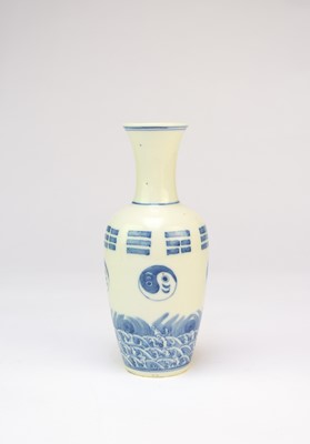 Lot 72 - A Chinese blue and white vase, Qing Dynasty