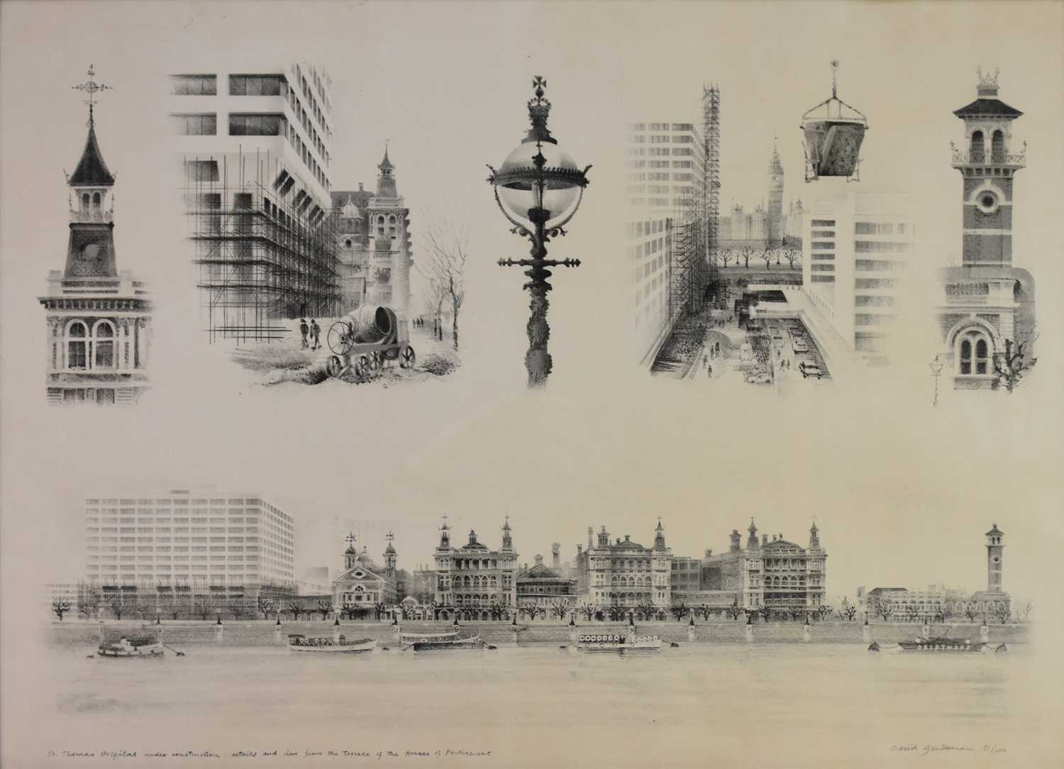 Lot 199 - David Gentleman (British b.1930) St Thomas' Hospital