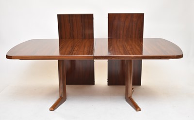 Lot 590 - A Gordon Russell 'Marlow' shape rosewood extending dining table