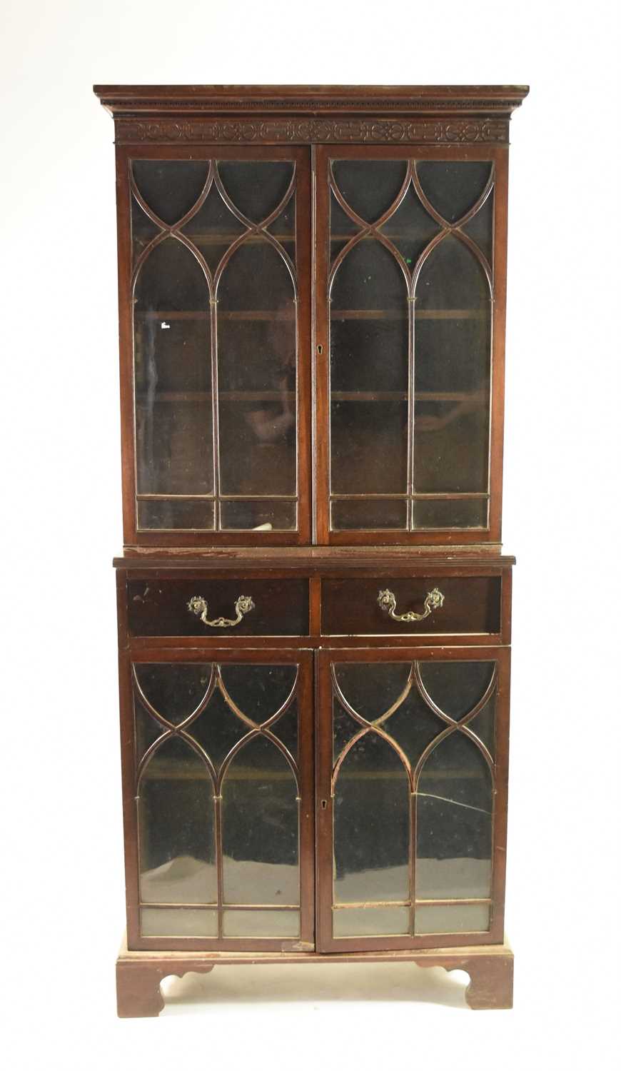 Lot 589 - An early 20th century, Gothic style bookcase