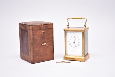 Lot 553 - A carriage clock, circa 1900