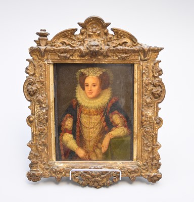 Lot 227 - English School (19th century), Portrait of Arabella Stewart, oil on panel, 14.5cm x 19.5cm