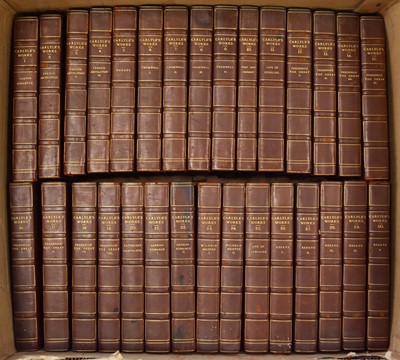 Lot 1054 - CARLYLE, Thomas, Works, 30 vols, Chapman and Hall, 1904.