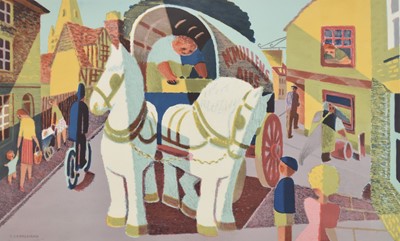 Lot 251 - Tom Gentleman (British 1882-1966) The Grey Horses